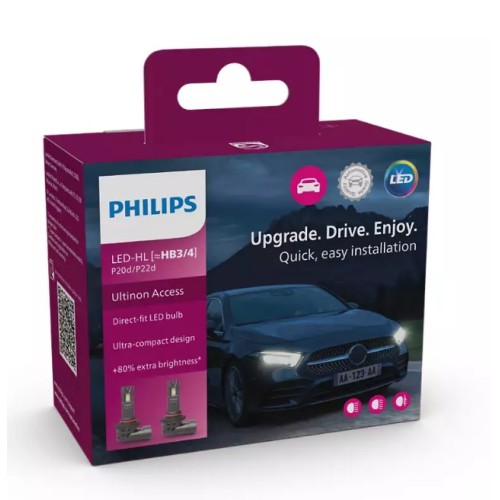 LED крушки за автомобил HB3/4 Philips комплект