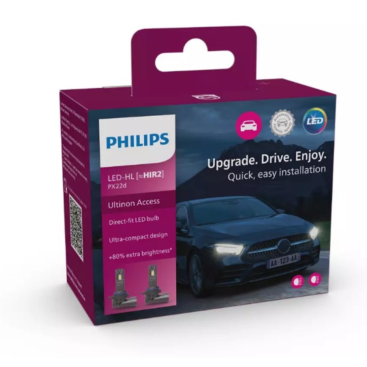 LED крушки за автомобил HIR2 Philips комплект