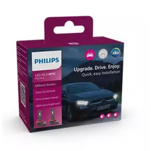 LED крушки за автомобил H11 Philips комплект