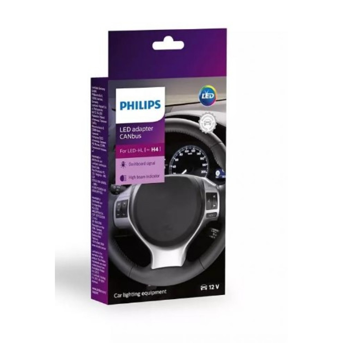 LED Canbus адаптер H4 12V 10W Philips