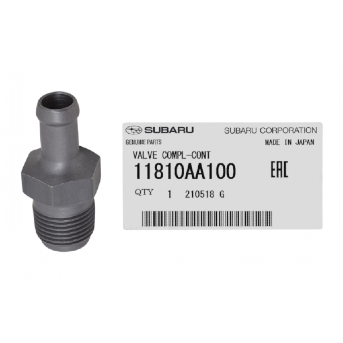 Клапан 11810AA100 11810-AA100 картерни газове Subaru