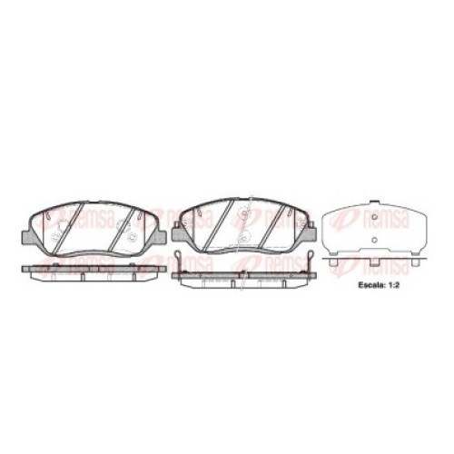 Предни накладки 1226.02 Hyundai Kia Ssangyong