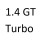 1.4 GT Turbo 176AD 176 B6.000 133 к.с. 1993-1997