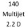 140 Multijet 2.2 D 46349131 140 к.с. 2021-