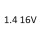 1.4 16V F08 F48 X 14 XE Z 14 XE 90 к.с. 1998-2005