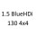 1.5 BlueHDI 130 4x4 YHZ DV5RC 131 к.с. 2018-
