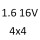 1.6 16V 4x4 K4M 606 105 к.с. 2010-2018