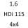 1.6 HDi 115 4x4 9HR DV6C 114 к.с. 2012-