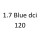 1.7 Blue dCi 120 LPA7 R9N 401 120 к.с. 2018-