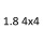 1.8 4x4 F4P 722 116 к.с. 2000-2001
