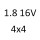 1.8 16V 4x4 L314 18 K4F 117 к.с. 1998-2006