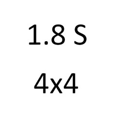 1.8 S 4x4 J89 (F19,M19) E 18 NVR 88 к.с. 1989.01-1989.07
