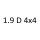 1.9 D 4x4 WJY DW8B 69 к.с. 2004-2005