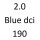 2.0 Blue dCi 190 JRAL M9R 712 189 к.с. 2021-
