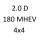 2.0 D180 MHEV 4x4 204DTD 179 к.с. 2019-