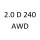 2.0 D240 AWD 204DTA 241 к.с. 2017-