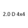 2.0 D 4x4 240DTD 180 к.с. 2015-2019