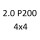 2.0 P200 4x4 PT204 200 к.с. 2020-
