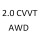 2.0 CVVT AWD SL G4KD 163 к.с. 2010-
