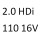 2.0 HDi 110 16V TB83 TD83 TX83 RHW 109 к.с. 2001-2005