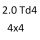 2.0 Td4 4x4 L314 204D3 109 к.с. 2001-2006