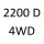 2200 D 4WD R203 R207 64 к.с. 1991-2003