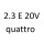 2.3 E 20V quattro 7A 167 к.с. 1990-1991