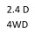2.4 D 4WD KS1W 181 к.с. 2015-