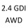 2.4 GDI AWD G4KJ 184 к.с. 2015-2022