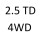 2.5 TD 4WD 4D56 T 87 к.с. 1997-2003