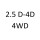 2.5 D 4D 4WD 2KD FTV 144 к.с. 2007-2015