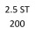 2.5 ST 200 SGA 205 к.с. 1999-2000
