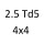 2.5 Td5 4x4 10 P 15 P 136 к.с. 1998-2004