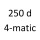 250 d 4 matic 166 004 OM 651 960 204 к.с. 2015-2018