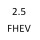 2.5 FHEV BGCA 190 к.с. 2021-