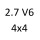 2.7 V6 4x4 G6BA 173 к.с. 2001-2006