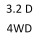 3.2 D 4WD OD32 103 к.с. 1998-2005