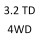 3.2 TD 4WD QD32ETI 150 к.с. 1997-2004
