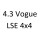 4.3 Vogue LSE 4x4 40 D 203 к.с. 1992-1994