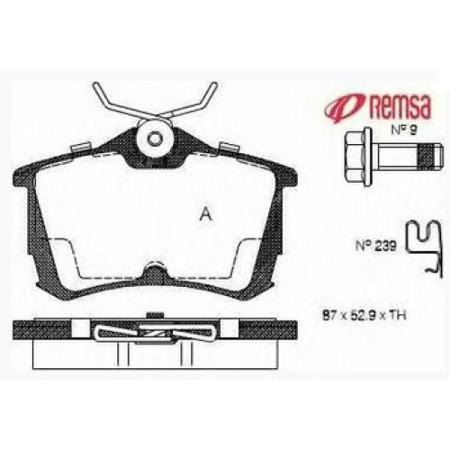 Задни накладки 43022-S1A-E50 0695.02 Honda Accord