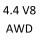 4.4 V8 AWD B 8444 S 316 к.с. 2006-2012