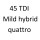 45 TDI Mild Hybrid quattro DHXC DPXB 231 к.с. 2018-