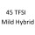 45 TFSI Mild Hybrid DKNA 245 к.с. 2018-2019