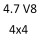 4.7 V8 4x4 EVA 220 к.с. 1999-2000