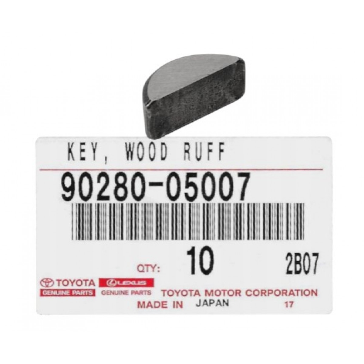 Шпонка колянов вал 9028005007 90280-05007 Toyota