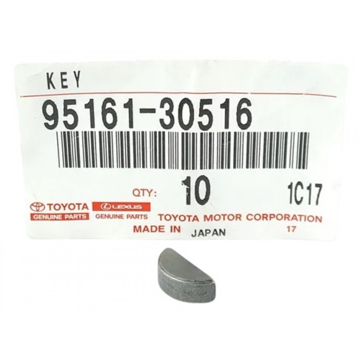 Шпонка колянов вал 9516130516 95161-30516 Toyota Lexus