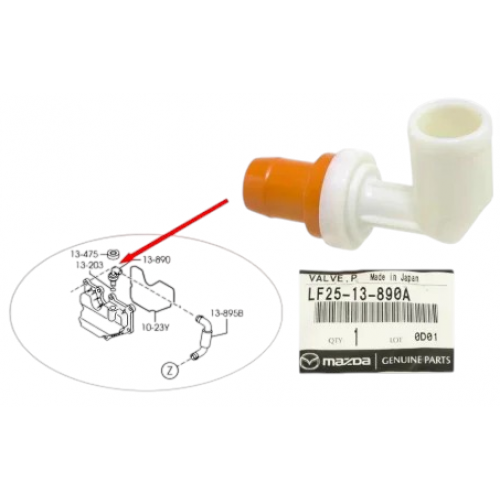 Клапан L32513890A L325-13-890A картени газове Pcv Mazda