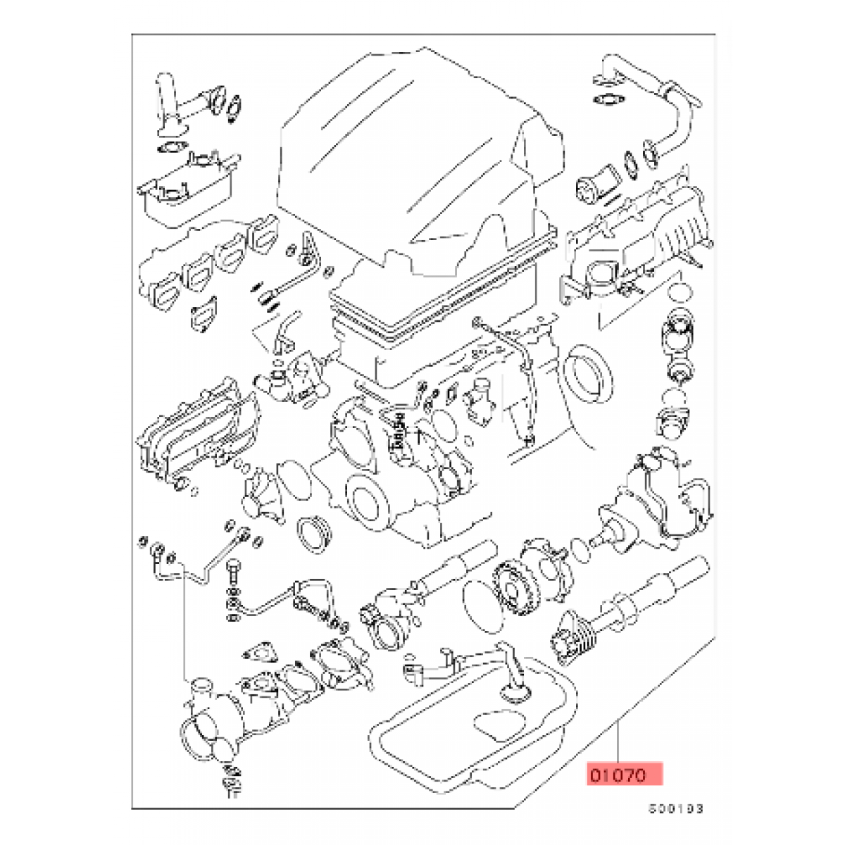 Комплект гарнитури ME993451 ME993452 Mitsubishi Pajero 4M41