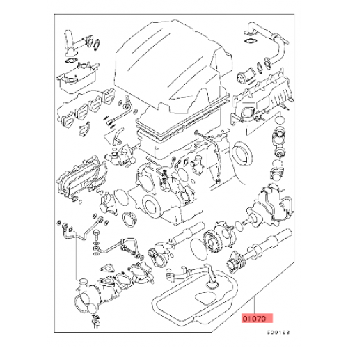Комплект гарнитури ME993451 ME993452 Mitsubishi Pajero 4M41