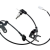 Заден десен датчик Abs HCAMZ007 HCA-MZ-007 Mazda PREMACY CP